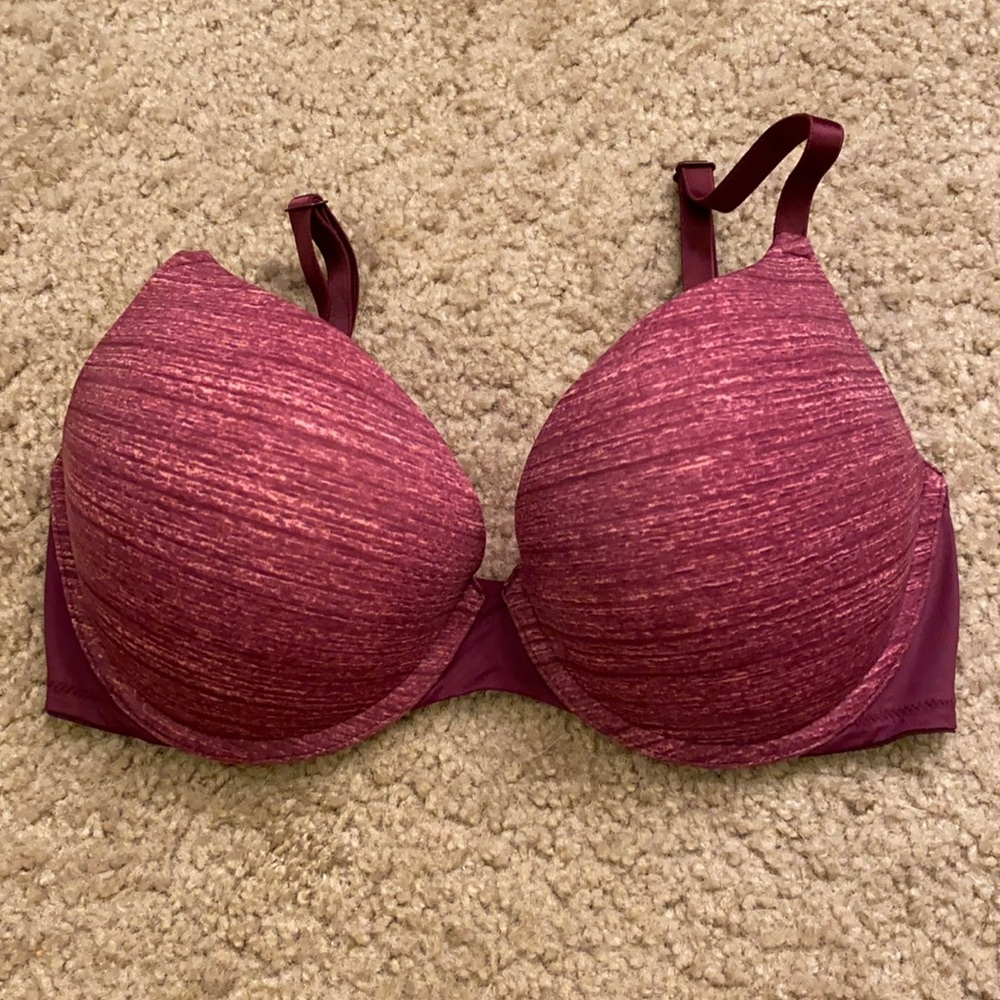 Super cute maroon push-up bra